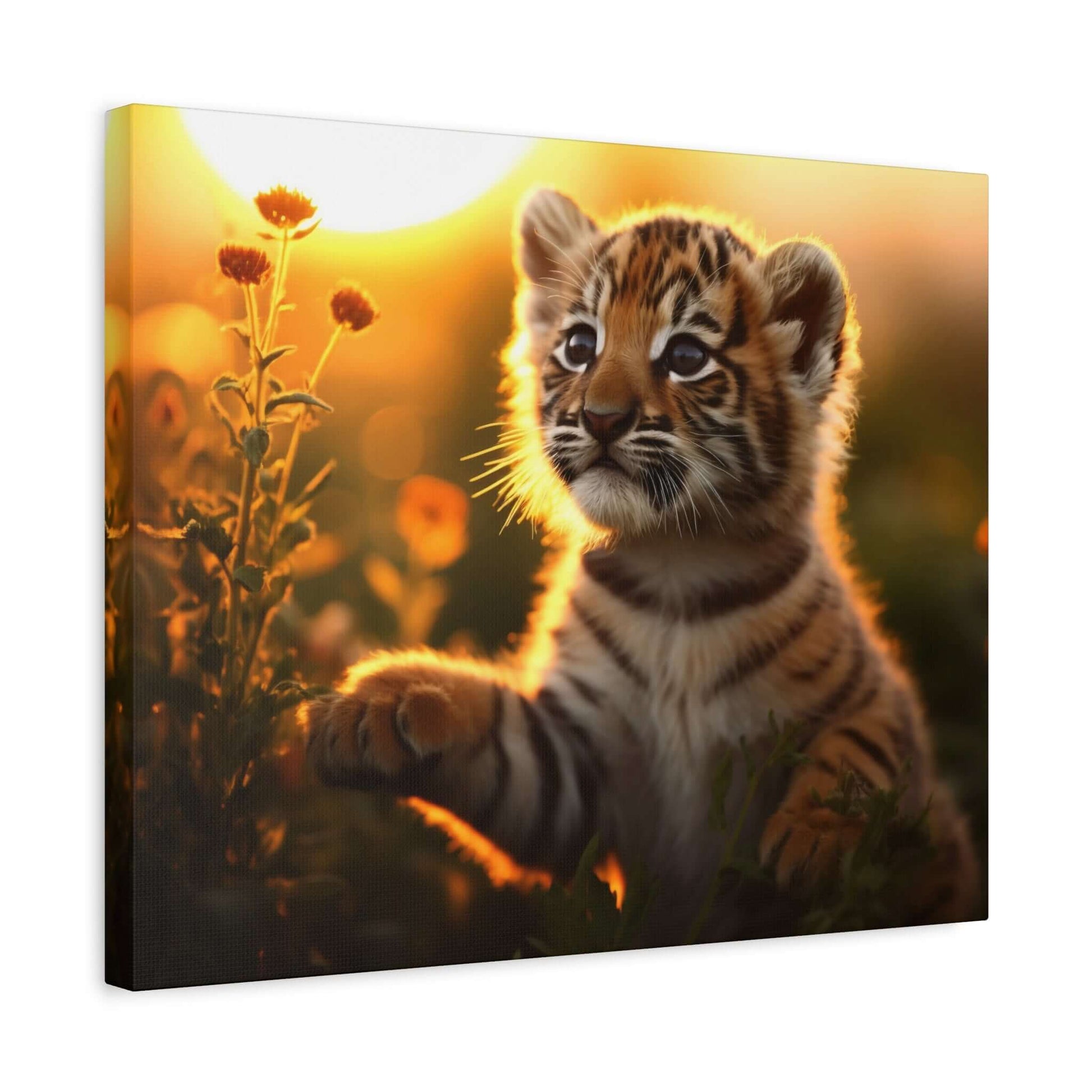Whimsical Tiger Cub Canvas Wall Art | Stretched Matte Print for Kid's Room Decor - Buy Now at shWhimsical Tiger Cub Canvas Wall Art | Stretched Matte Print for Kid's Room DecorCanvasPrintifyShekh Brend67350600244755866972op_name