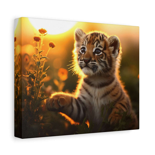 Whimsical Tiger Cub Canvas Wall Art | Stretched Matte Print for Kid's Room Decor - Buy Now at shWhimsical Tiger Cub Canvas Wall Art | Stretched Matte Print for Kid's Room DecorCanvasPrintifyShekh Brend26191842368716346768op_name