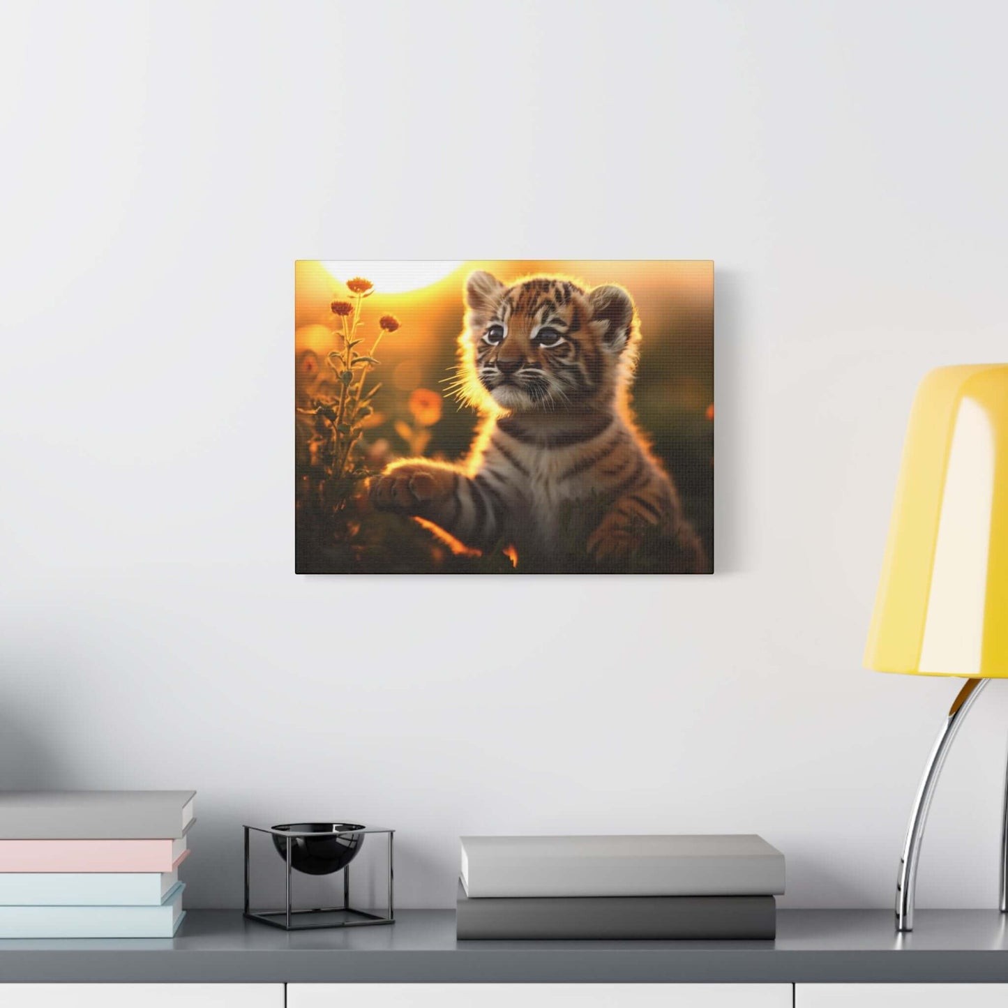 Whimsical Tiger Cub Canvas Wall Art | Stretched Matte Print for Kid's Room Decor - Buy Now at shWhimsical Tiger Cub Canvas Wall Art | Stretched Matte Print for Kid's Room DecorCanvasPrintifyShekh Brend67350600244755866972op_name