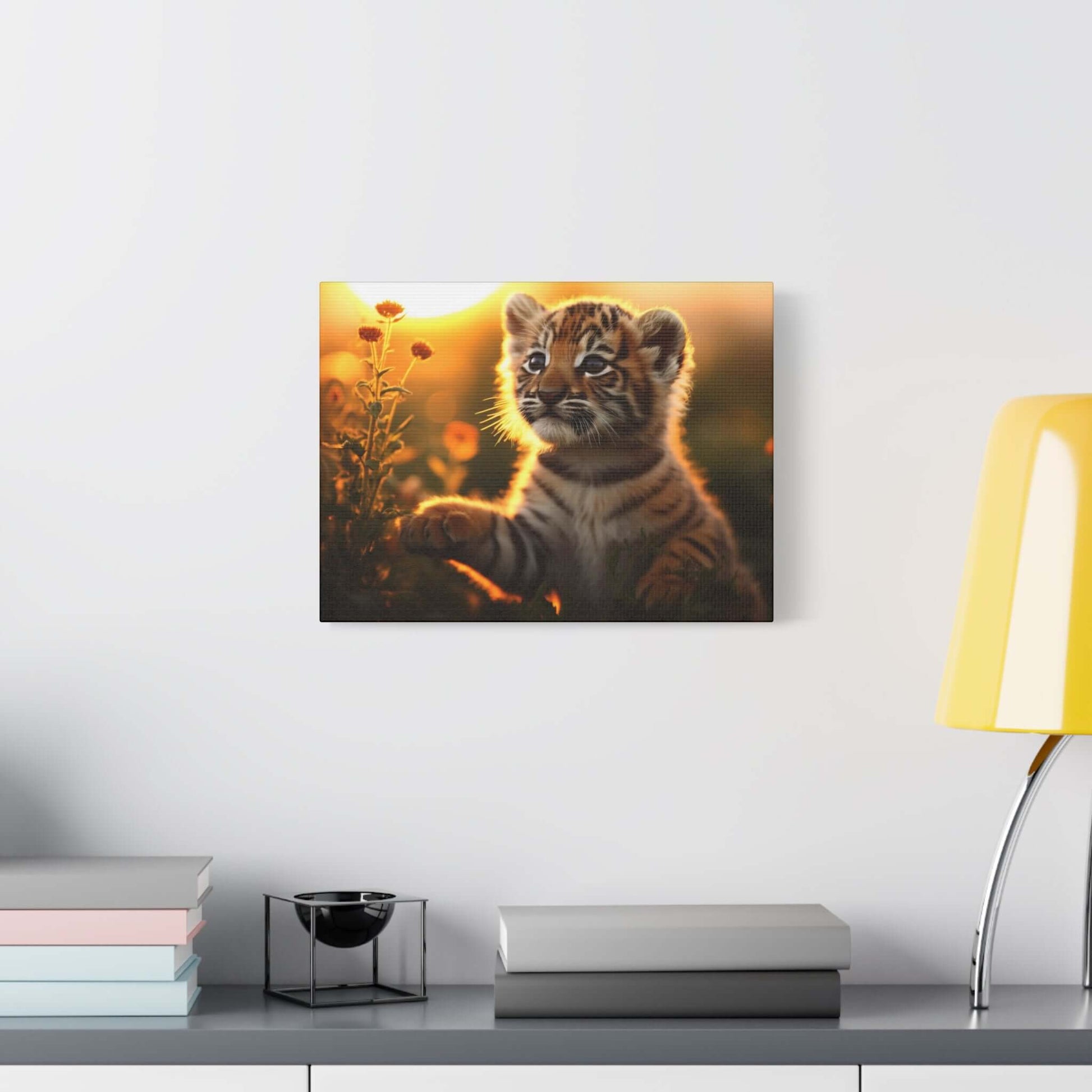 Whimsical Tiger Cub Canvas Wall Art | Stretched Matte Print for Kid's Room Decor - Buy Now at shWhimsical Tiger Cub Canvas Wall Art | Stretched Matte Print for Kid's Room DecorCanvasPrintifyShekh Brend67350600244755866972op_name