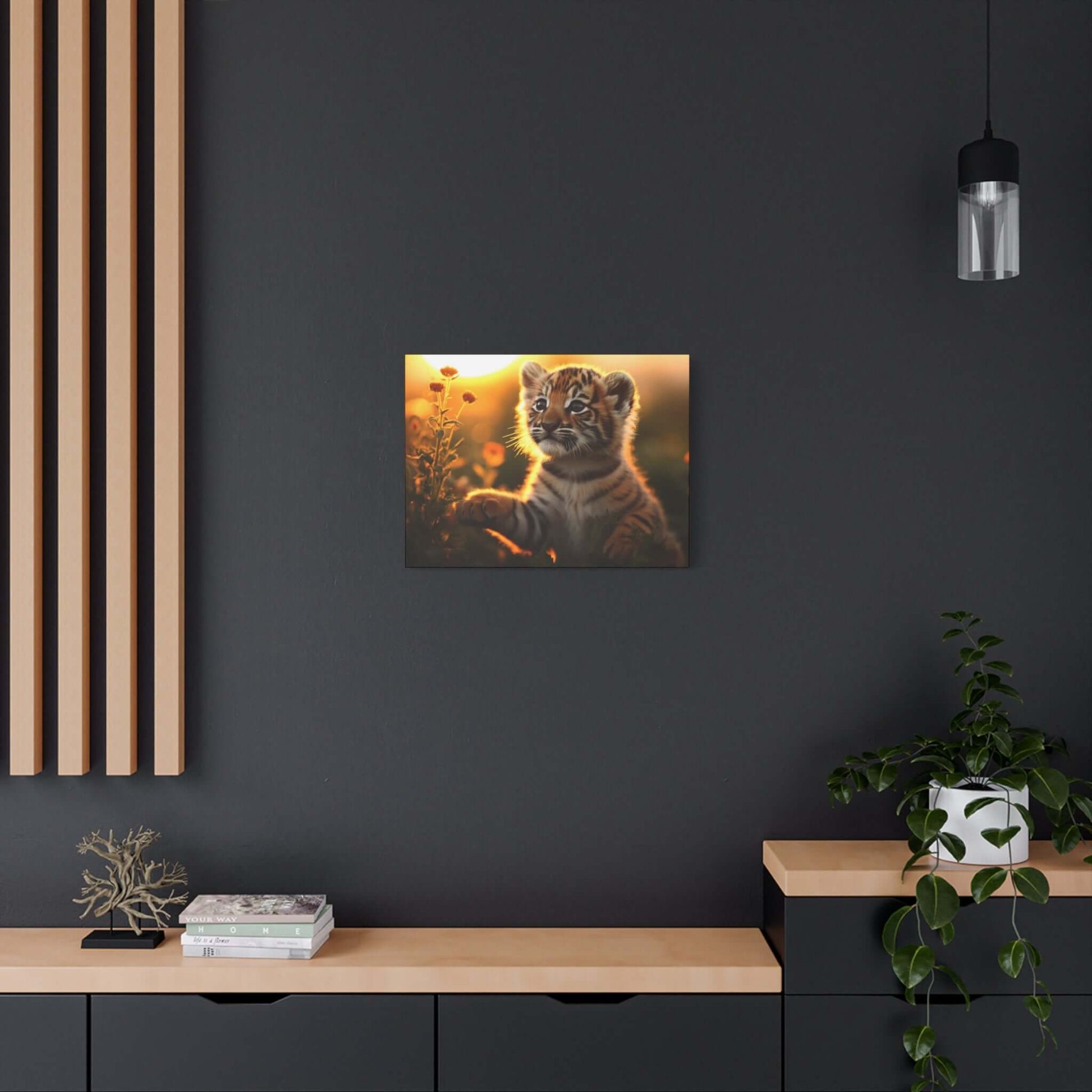 Whimsical Tiger Cub Canvas Wall Art | Stretched Matte Print for Kid's Room Decor - Buy Now at shWhimsical Tiger Cub Canvas Wall Art | Stretched Matte Print for Kid's Room DecorCanvasPrintifyShekh Brend67350600244755866972op_name